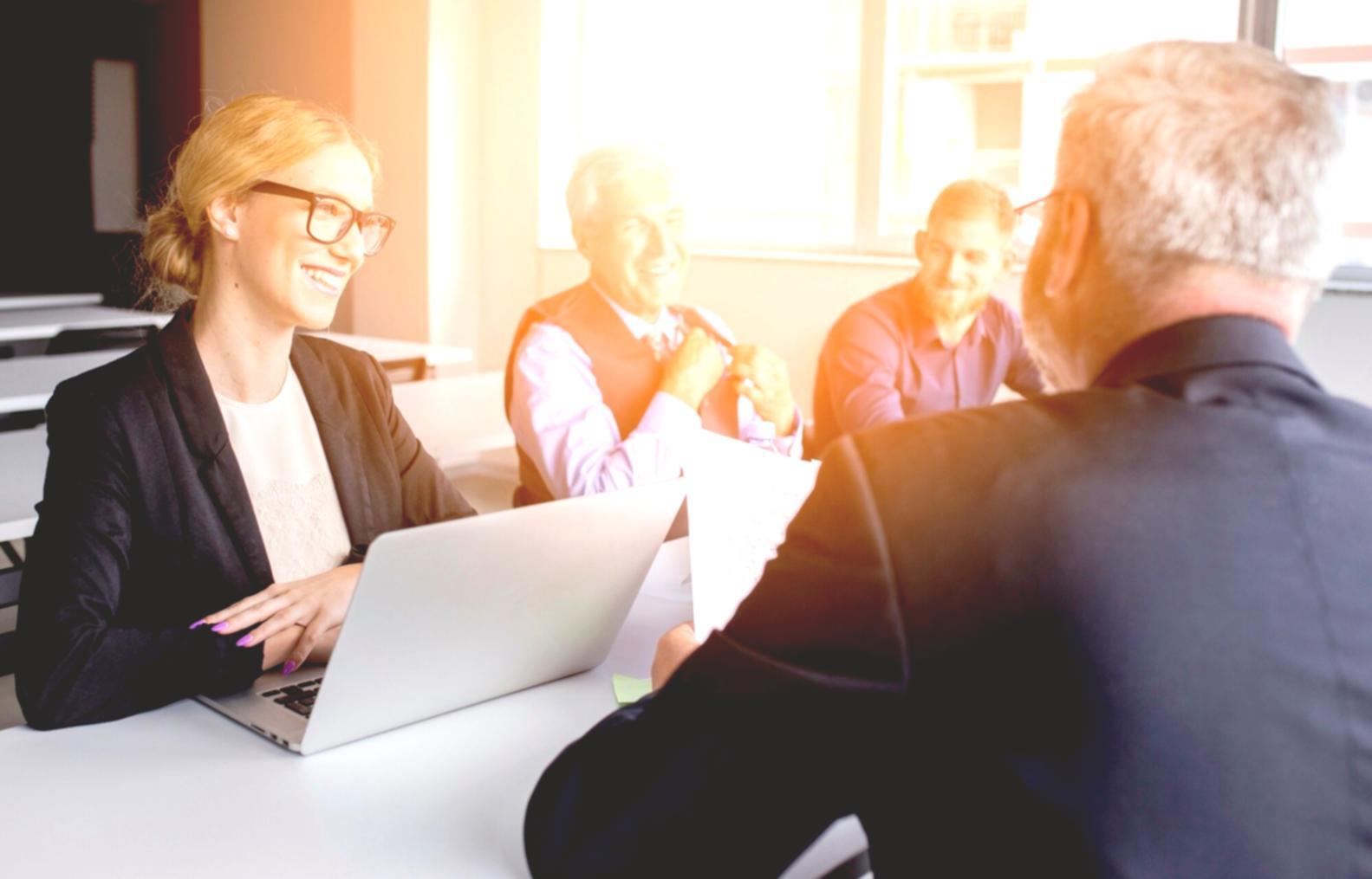 Workshop-Situation mit Finanzplanung